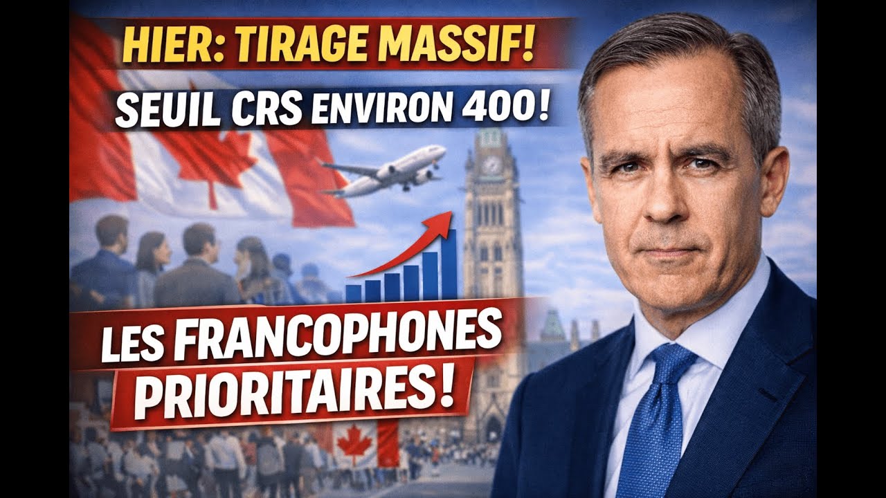 Tirage massif Entree Express 2026  8500 INVITATIONS  : Le Canada veut plus de francophones