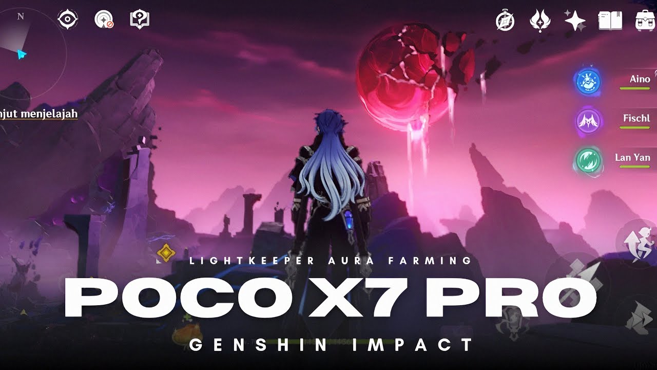 POCO X7 PRO - Геймплей Genshin Impact с максимальными 60 FPS | Регион Нод-Край