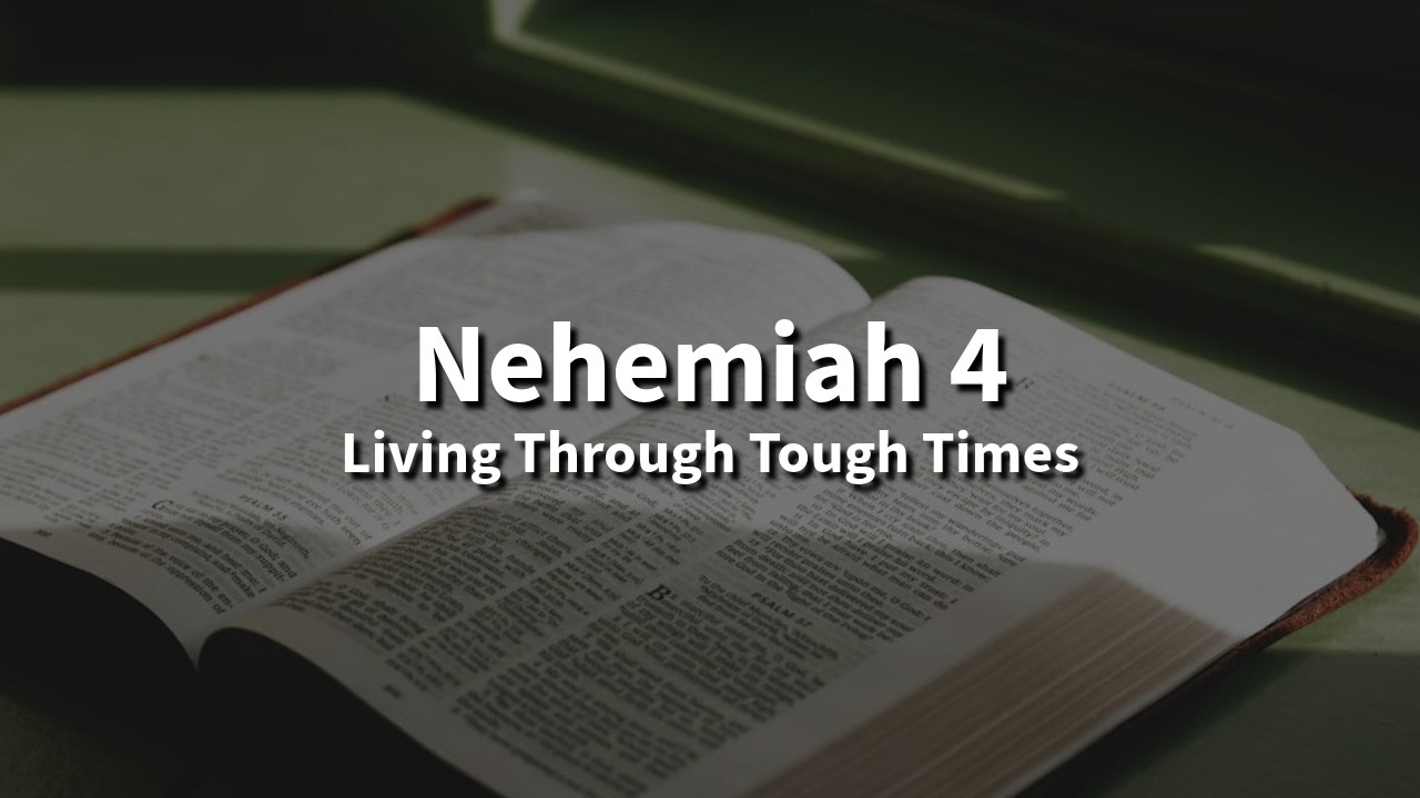 Living Through Tough Times - A Sermon by Malcolm Hoad