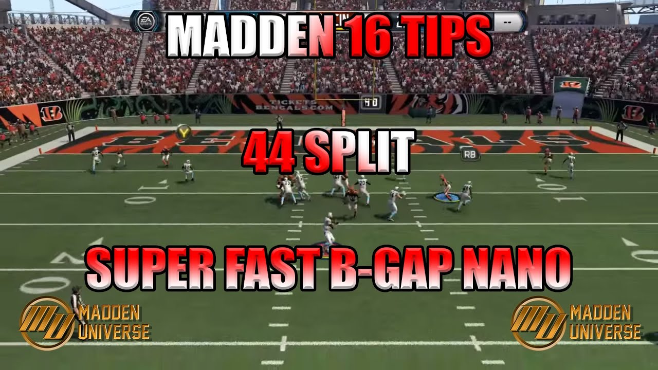 Madden 16 Nano Blitz | 44 Split Nasty B Gap Blitz