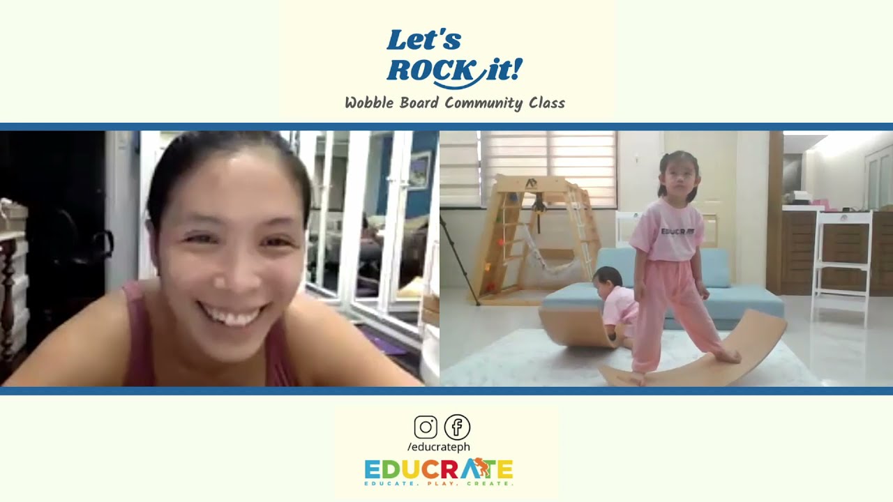 Educrate PH  - Wobble board exercise / Wobble board yoga for parents and Kids / toddler