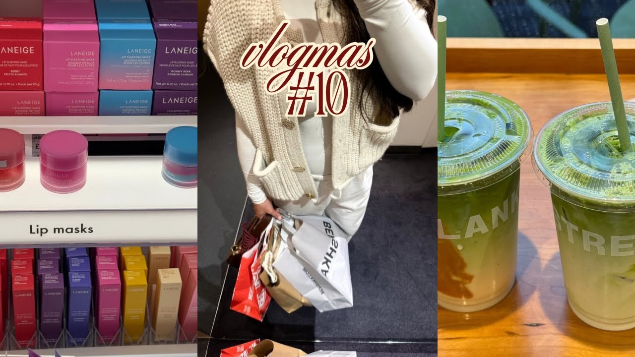 christmas shopping has started + what I bought (bershka, H&M) + blank street! vlogmas #10