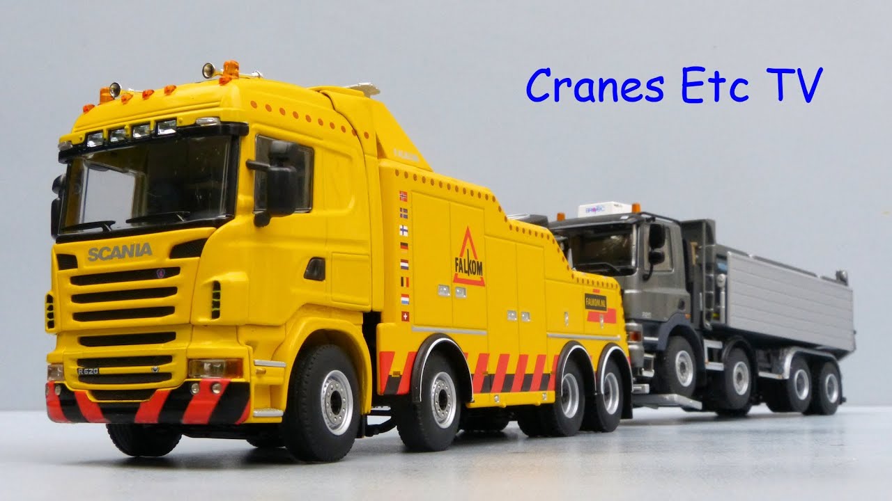WSI Scania R6 Highline Falkom Recovery Truck by Cranes Etc TV