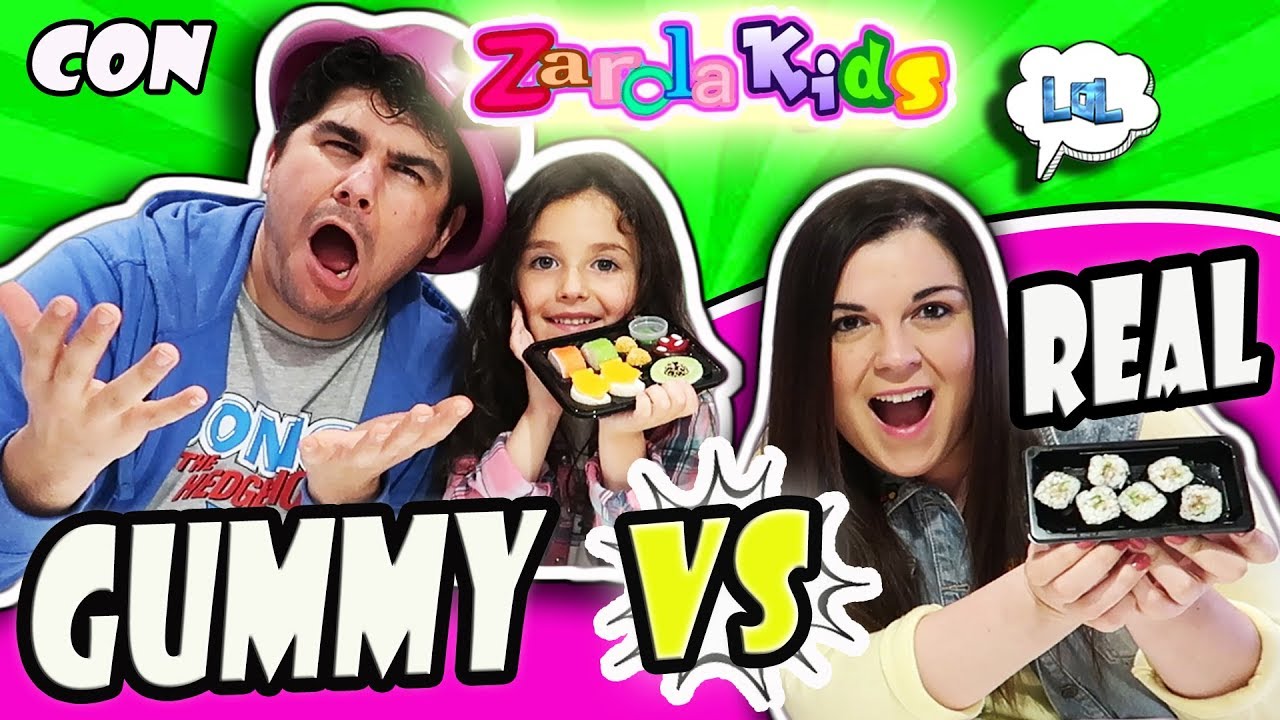 GUMMY vs REAL Challenge. GOMITAS y realidad.
