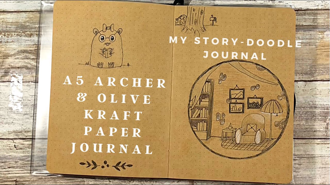 A5 Archer & Olive Kraft Paper Journal | My Story-Doodle Journal