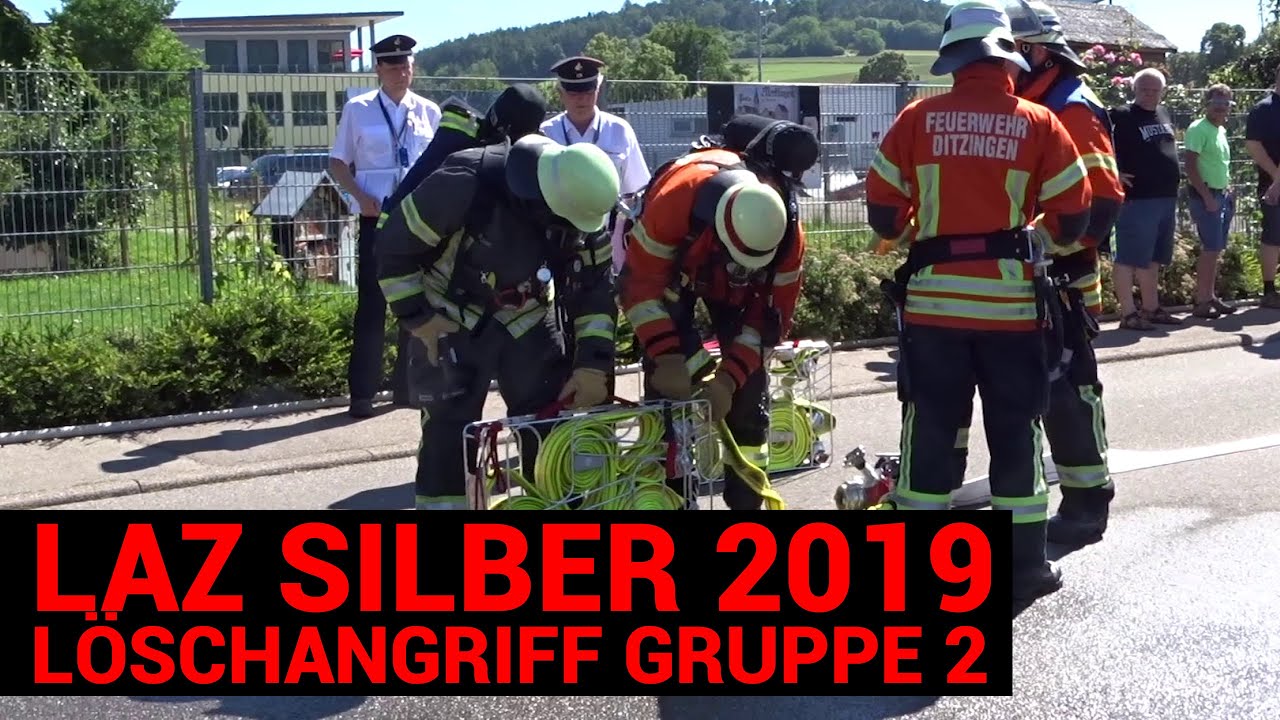 LAZ Silber 2019 | Feuerwehr Ditzingen & Feuerwehr Gerlingen - Löschangriff Gruppe 2
