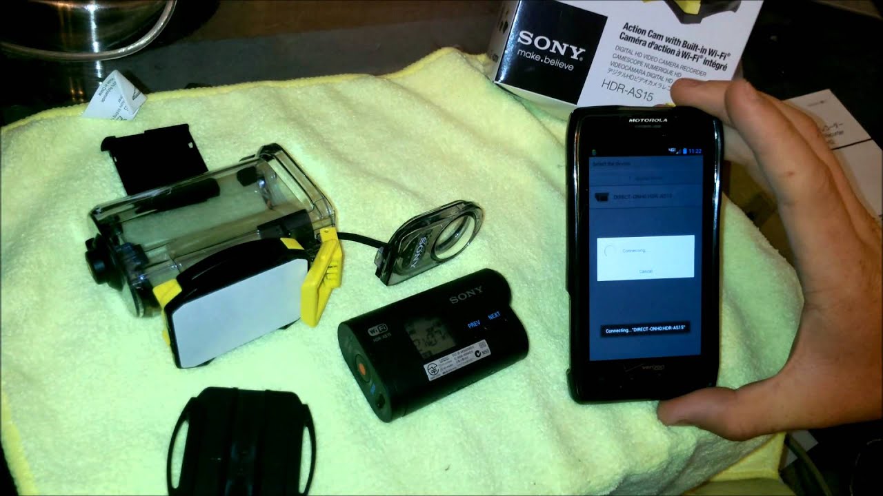 Sony Action Camera WiFi Demo (HDR-AS15)