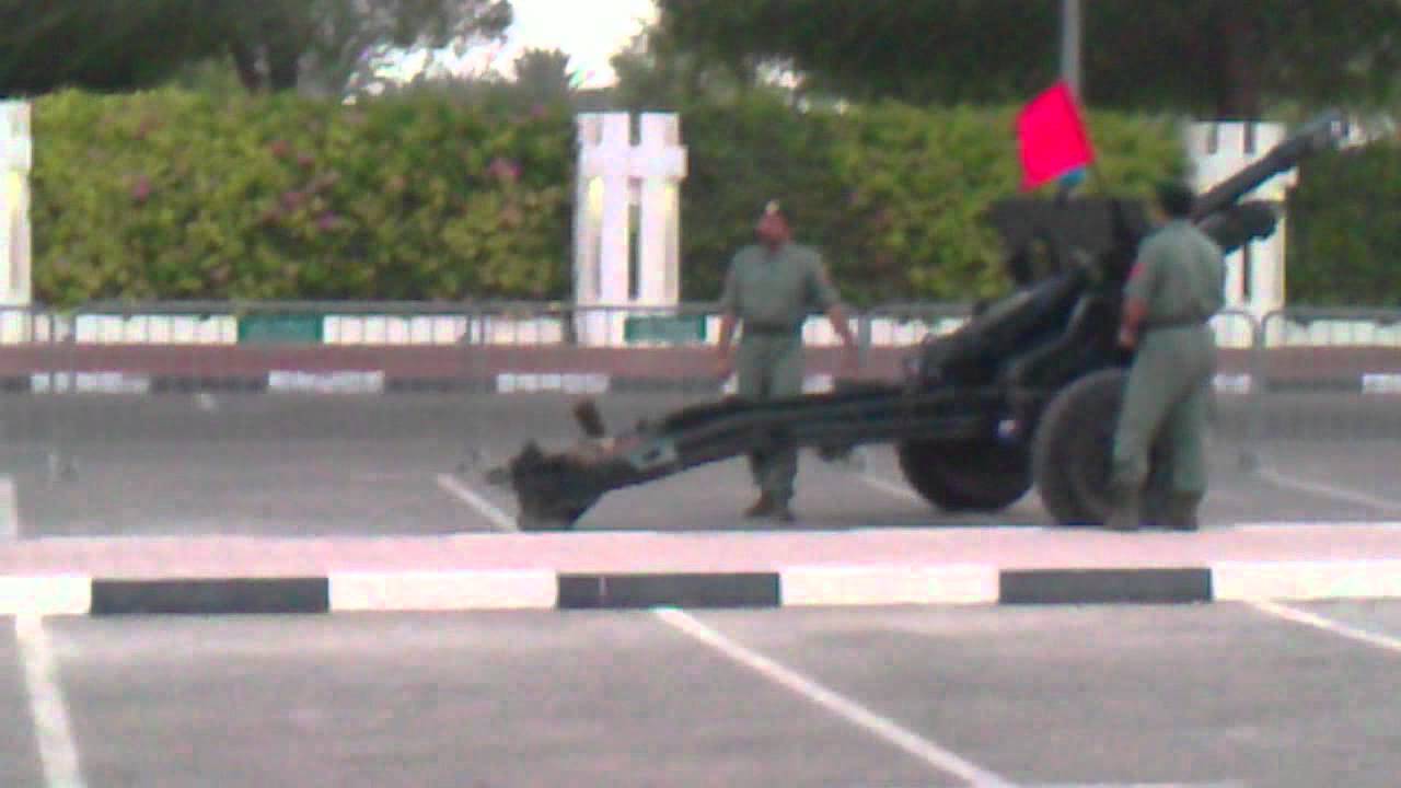 firing of the cannon during the ramadan in dubai