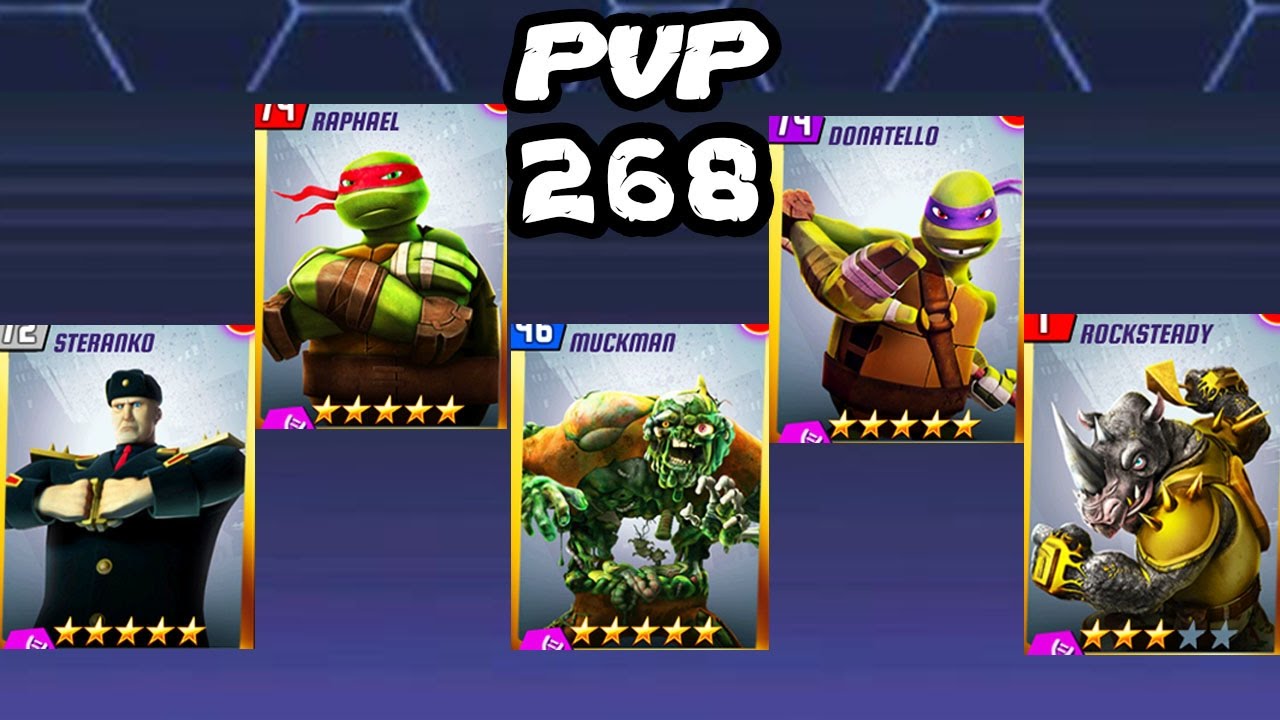 TMNT Legends PVP 268 (Steranko, Donatello Legend, Raphael Legend, Rocksteady, Muckman)
