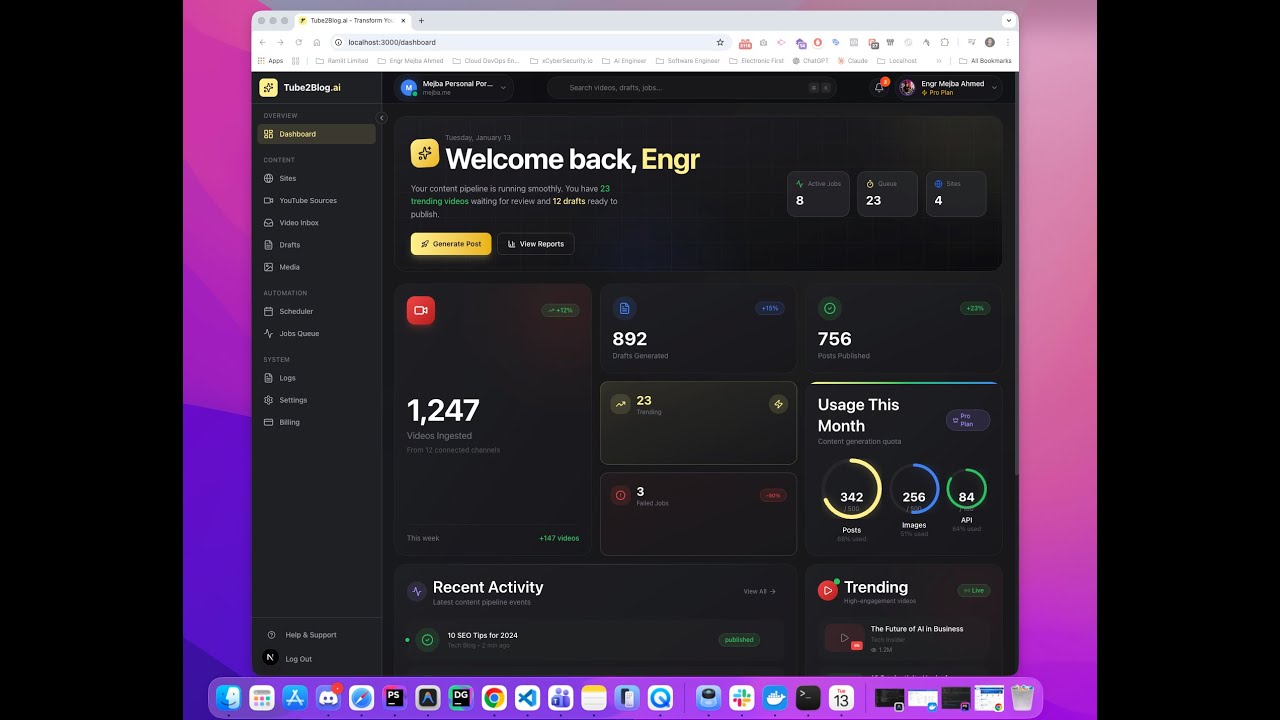 I Built an AI Tool That Turns YouTube Videos into SEO Blog Posts Automatically | Tube2Blog.ai