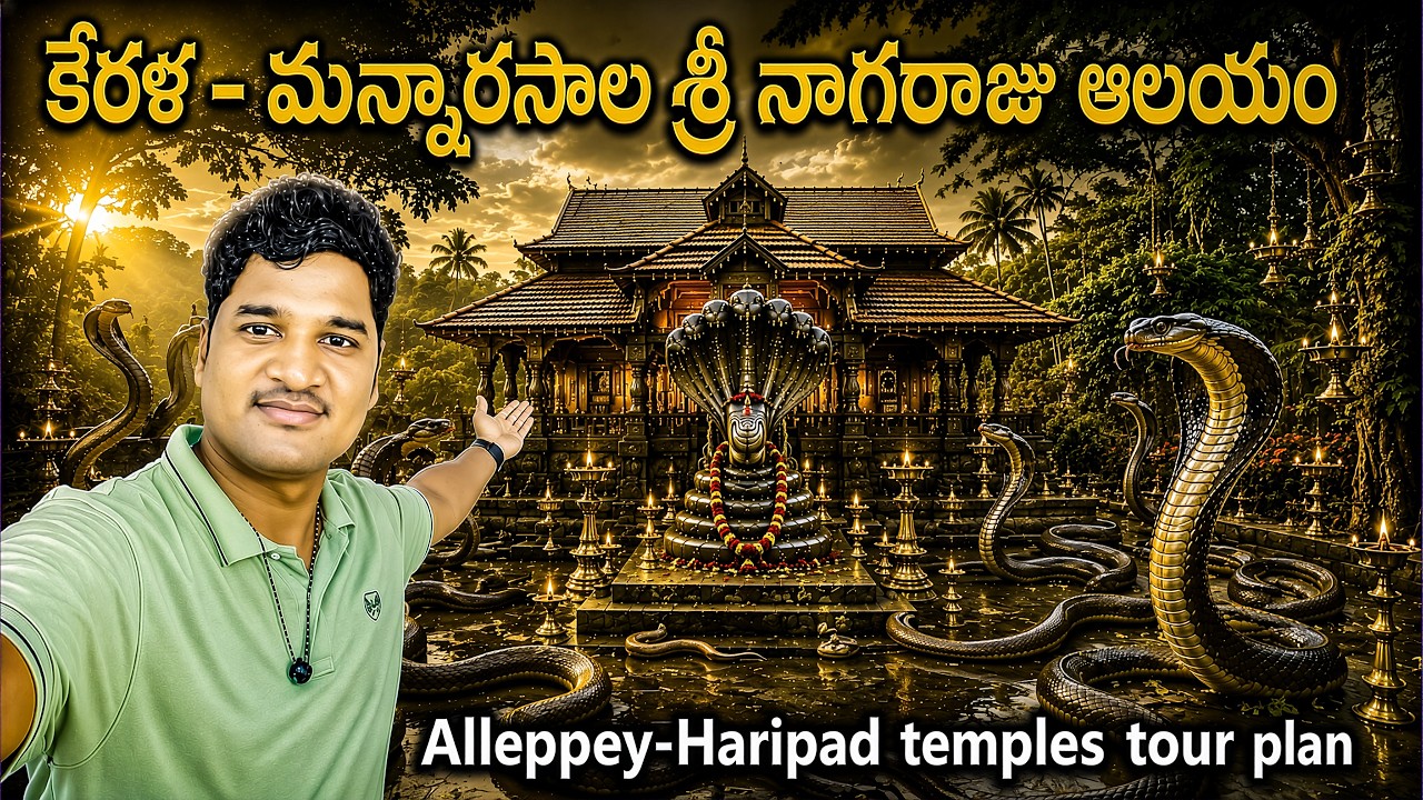 Alleppey Haripad temples full tour plan in telugu || Mannarasala Sree Nagaraja Temple || Kerala