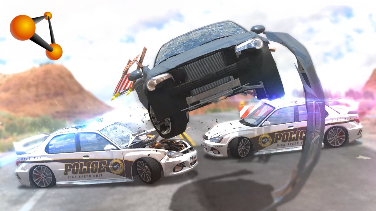 BeamNG.Drive - Hot Pursuits #8 [Police Chases, PIT Maneveurs, Roadblocks & Spike Strips]