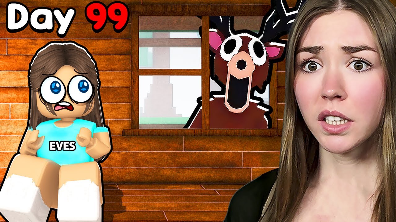 Surviving 99 DAYS in The Roblox Forest!