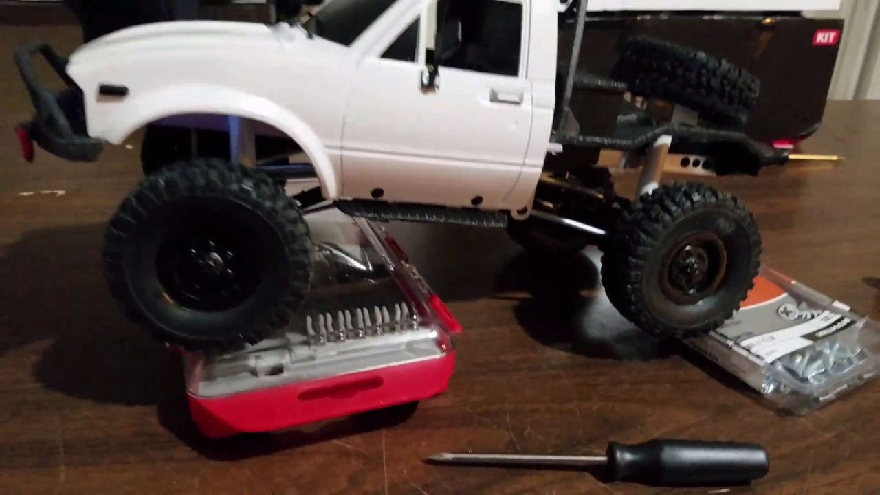 Wpl c14 assembly esc upgrade 2s lipo power Headlights fully functional