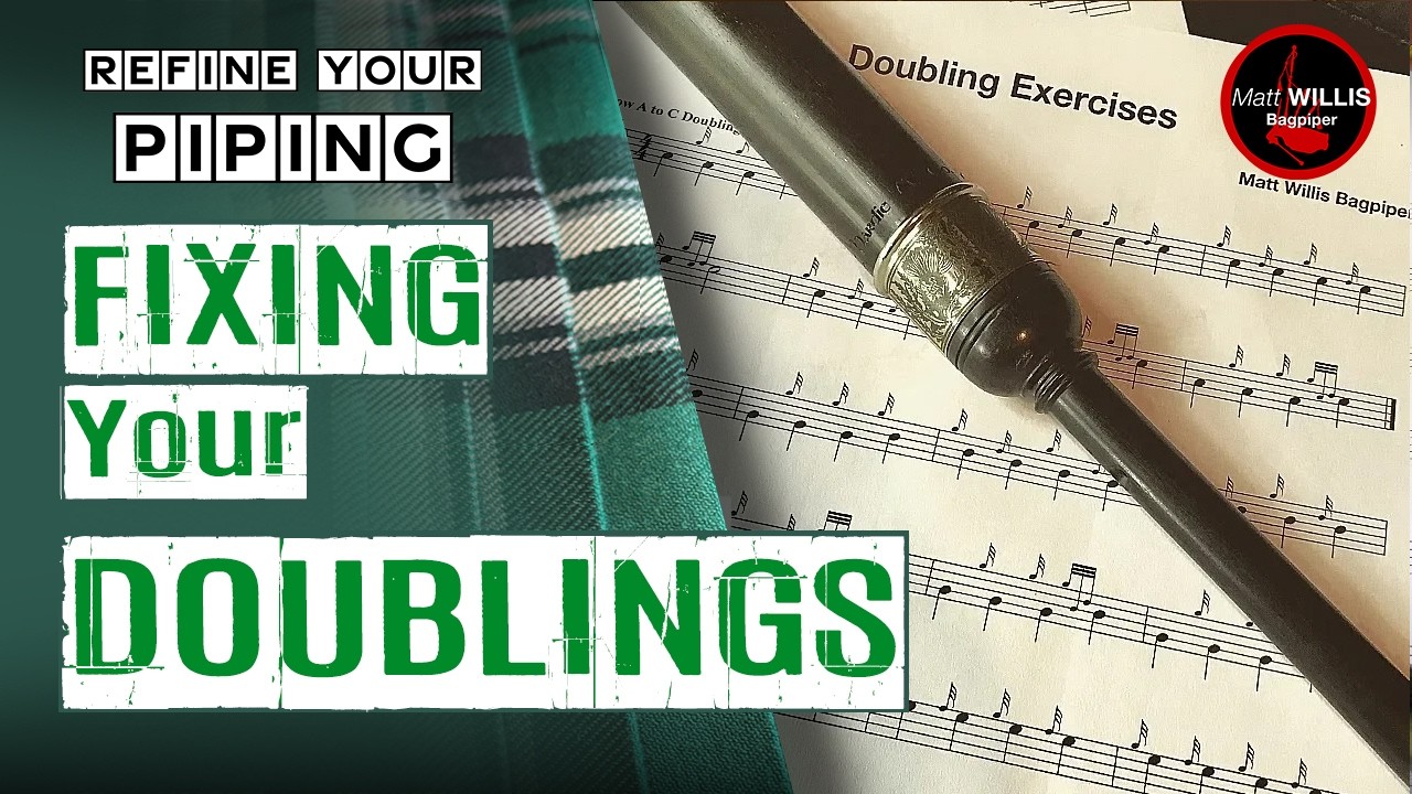 Bagpipe Lessons: Fixing Your Doublings! By Matt Willis Bagpiper