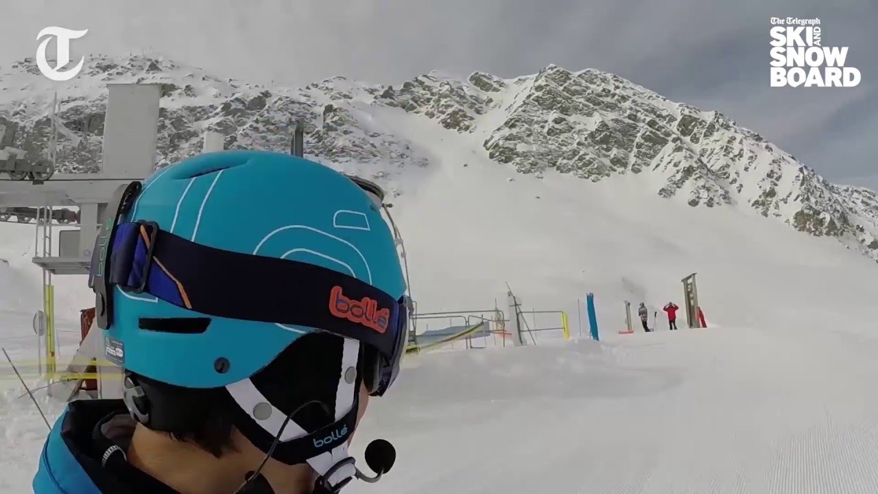 Graham Bell skis the Rochu run in La Plagne