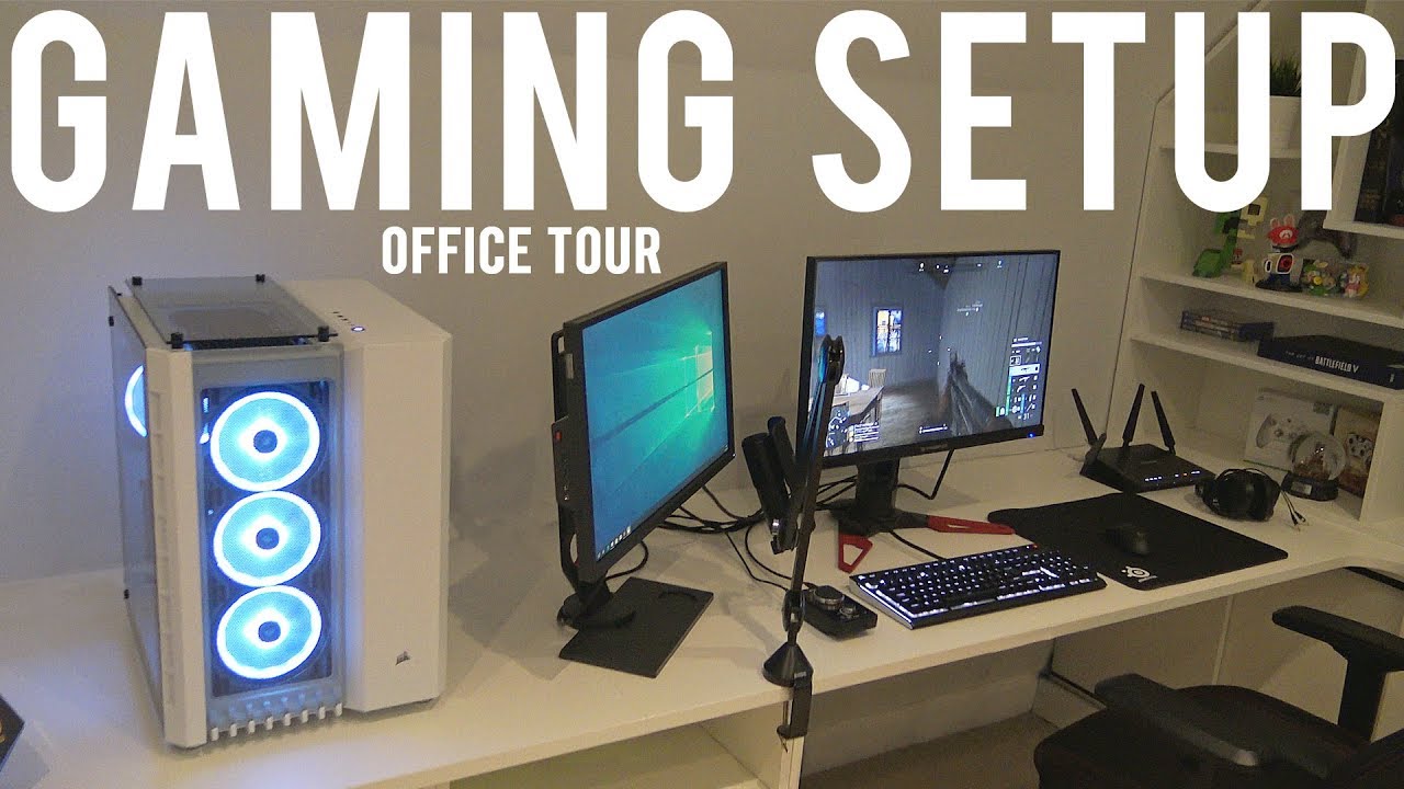 Gaming setup 2019 and Office tour