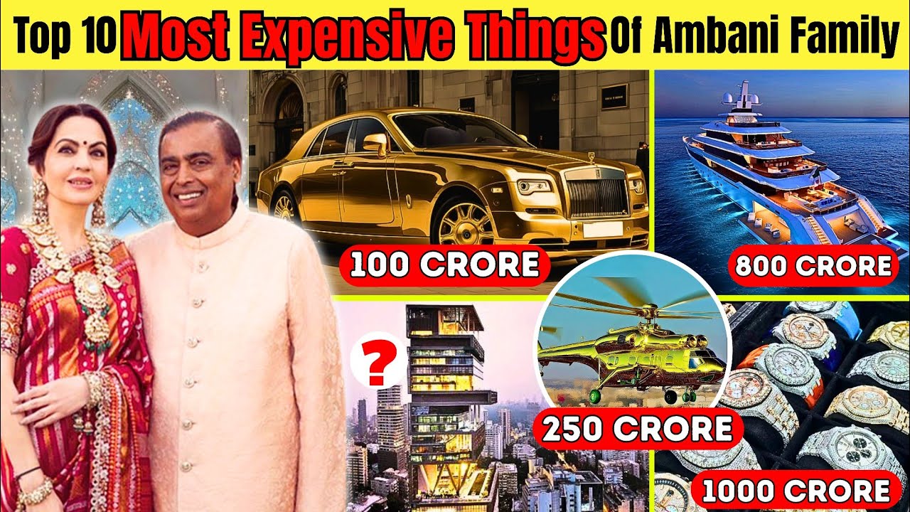 10 Most Expensive 🤑 Things Owned By Ambani Family. Hindi/Urdu