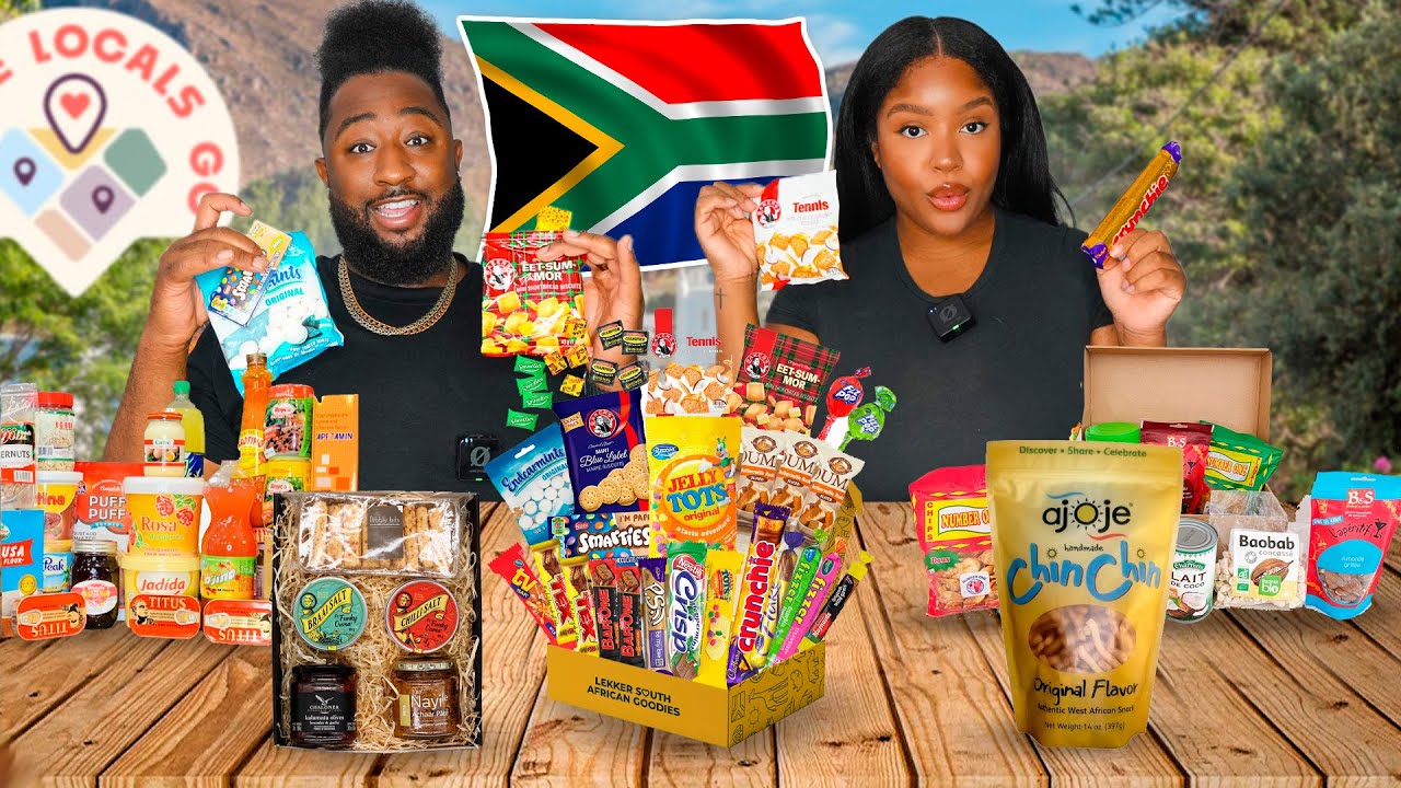JAMAICANS Try AFRICAN SNACKS for the first time