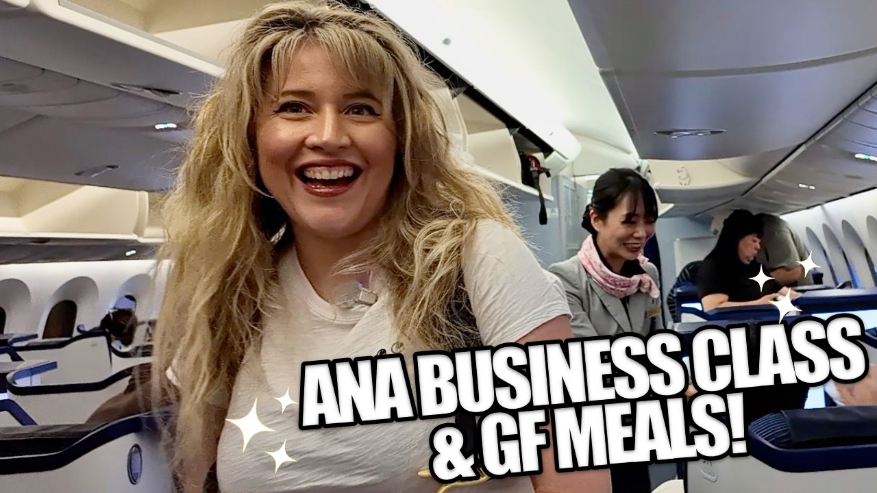 Перелет бизнес-классом ANA в Японию! Полный обзор рейса NH880 Сидней — Токио (питание без глютена!)