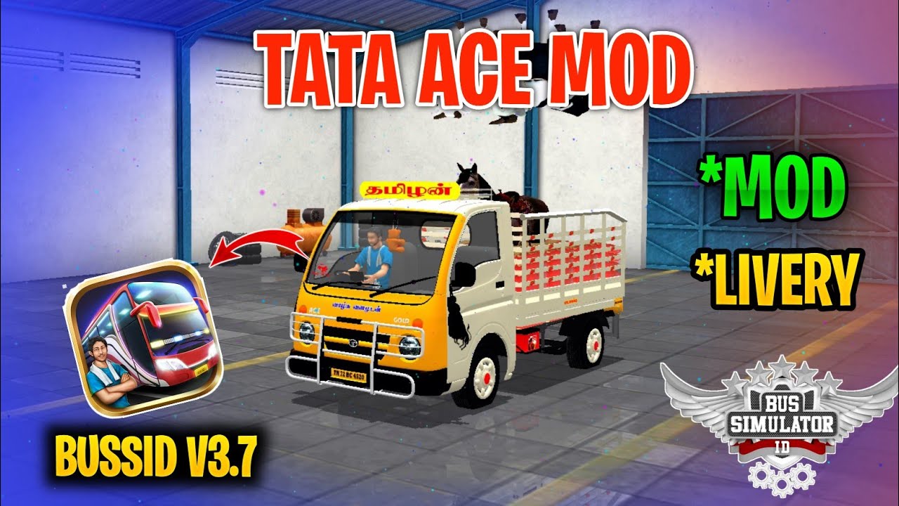New Tata Ace Mod Tamil | Bus Simulator Indonesia | Tata Ace Mod In Bussid #tataace #mod #bussid