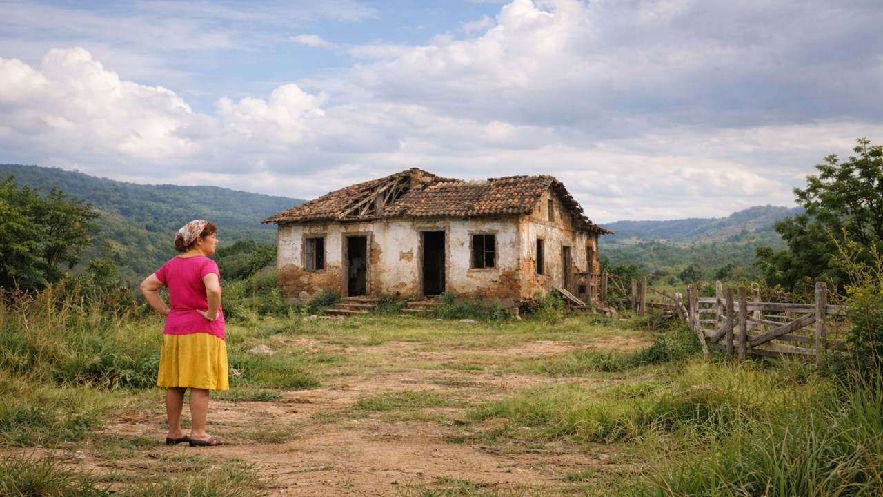 VIÚVA HERDA CASA ABANDONADA QUE NIGUÉM QUERIA MAS...DENTRO DELA EXISTIA UM SEGREDO...