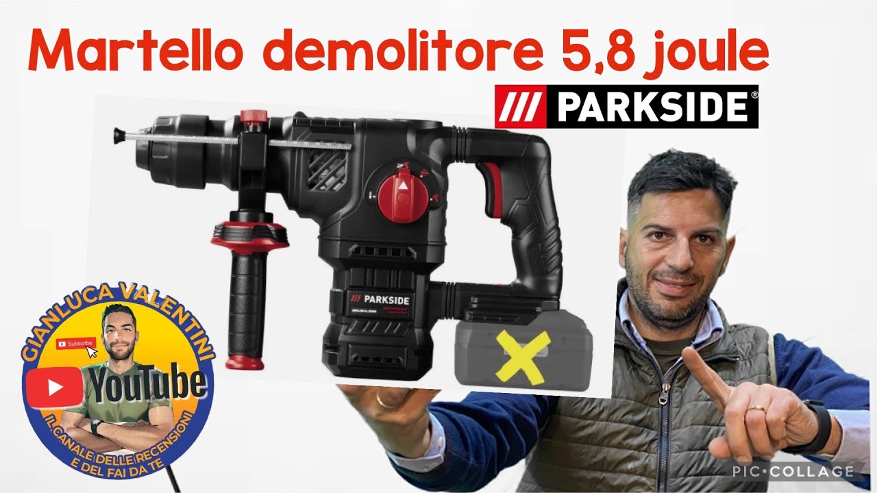 Martello demolitore Parkside performance 5,8 joule