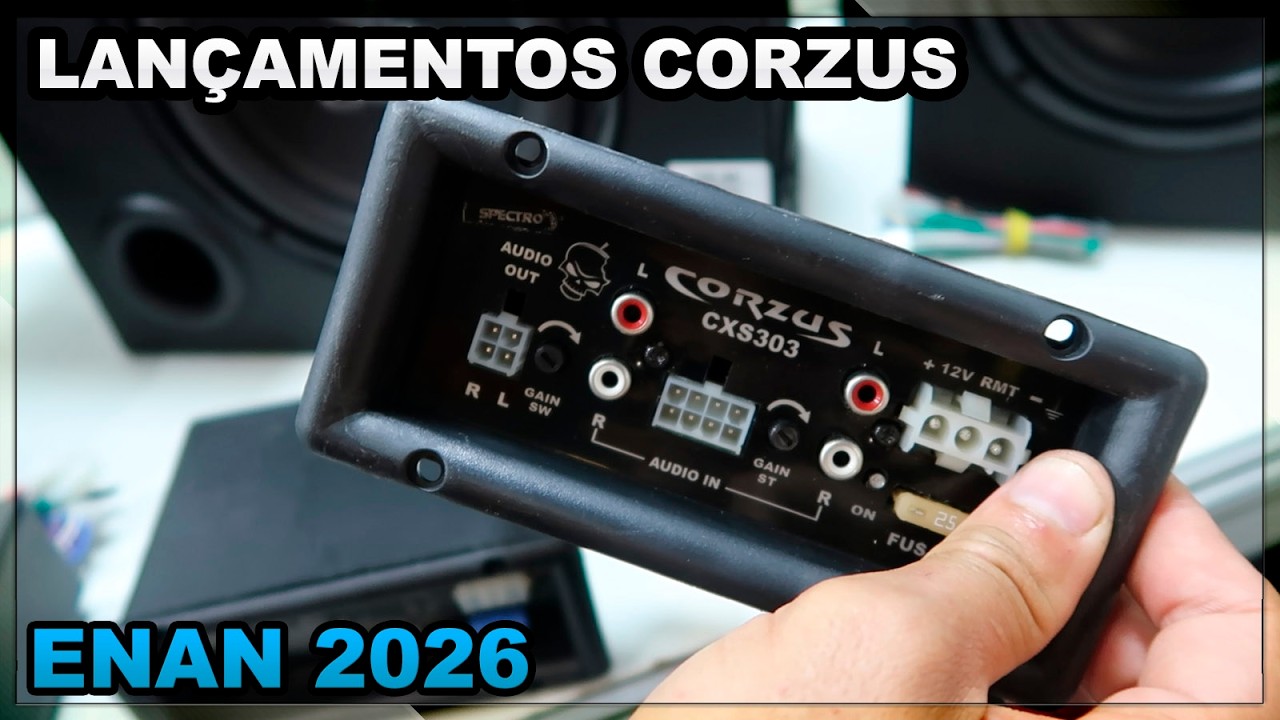 CORZUS no ENAN 2026 - Lançamento de Caixas, Amplificadores e Alto falantes