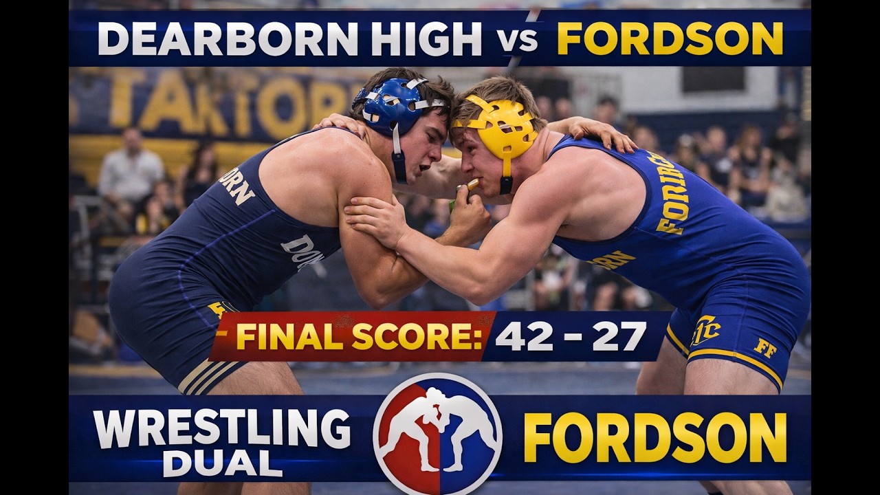 Dearborn High vs Dearborn Fordson Wrestling Dual | Michigan HS | 42–27 | Jan 28, 2026