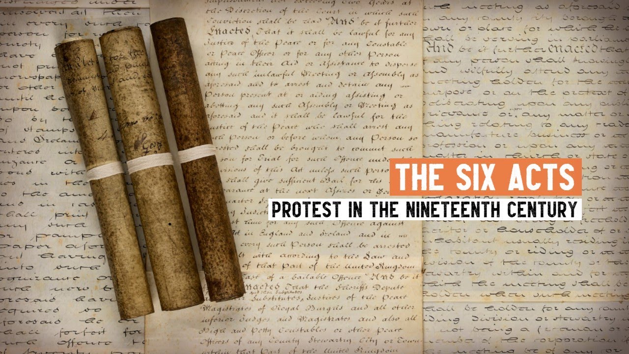 What were the Six Acts? | Government repression after Peterloo
