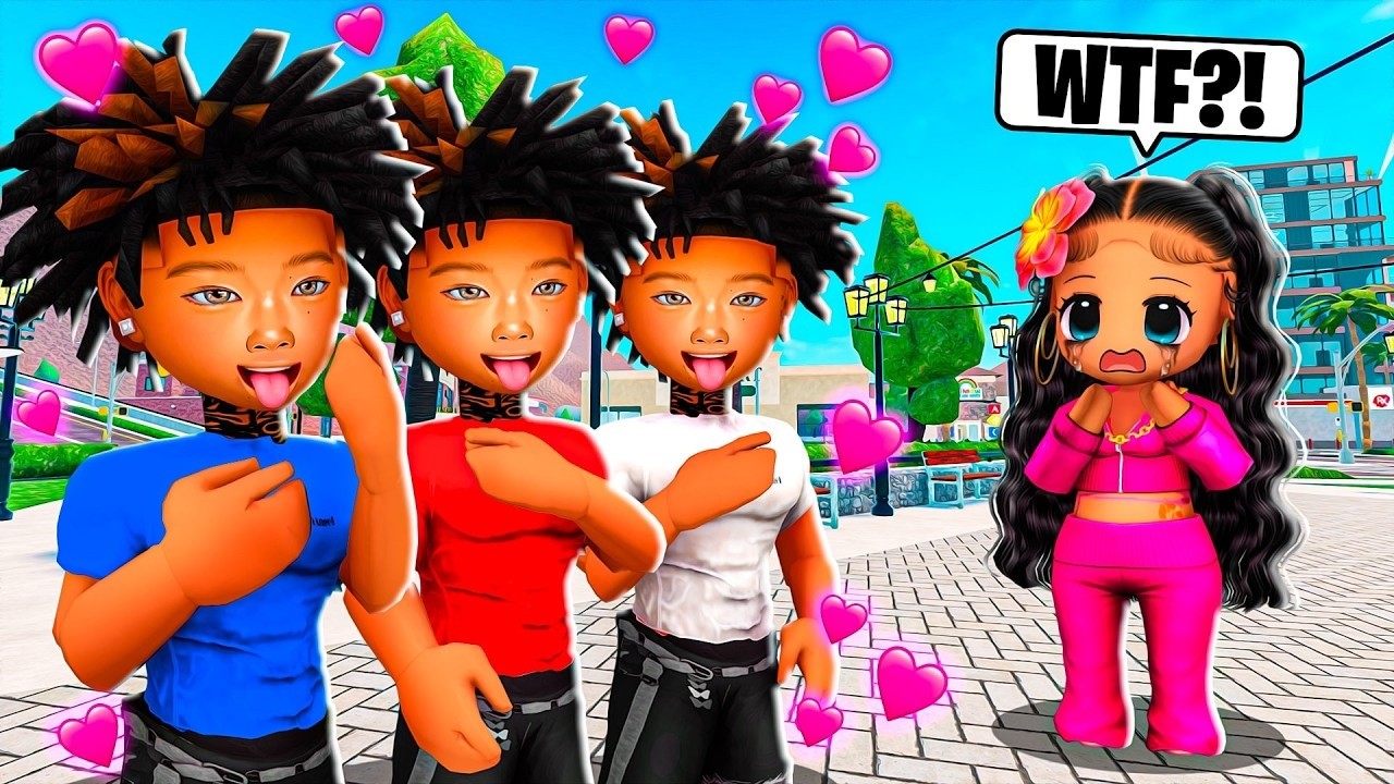 CREEPY REALISTIC TRIPLETS STALK ME ON ROBLOX SNAPCHAT FOR 24 HOURS In LifeTogether 🏠 RP