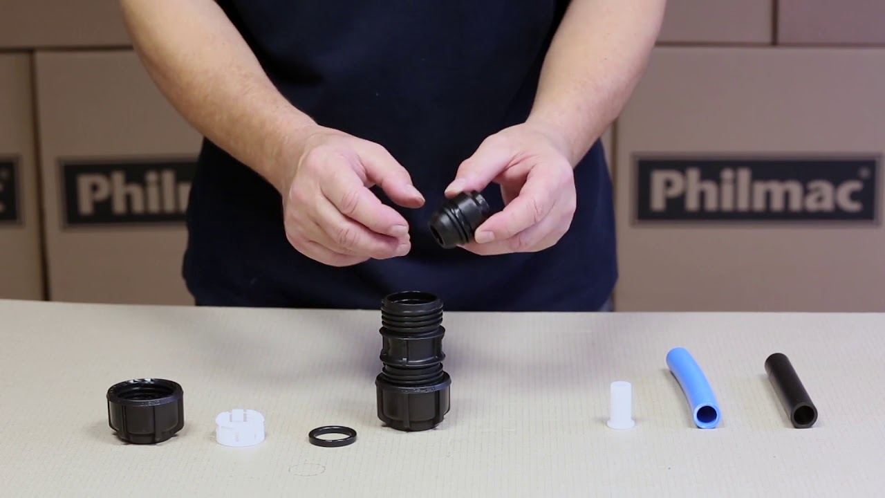 Connecting different sized metric / imperial pipe using a Philmac 3G reducing kit