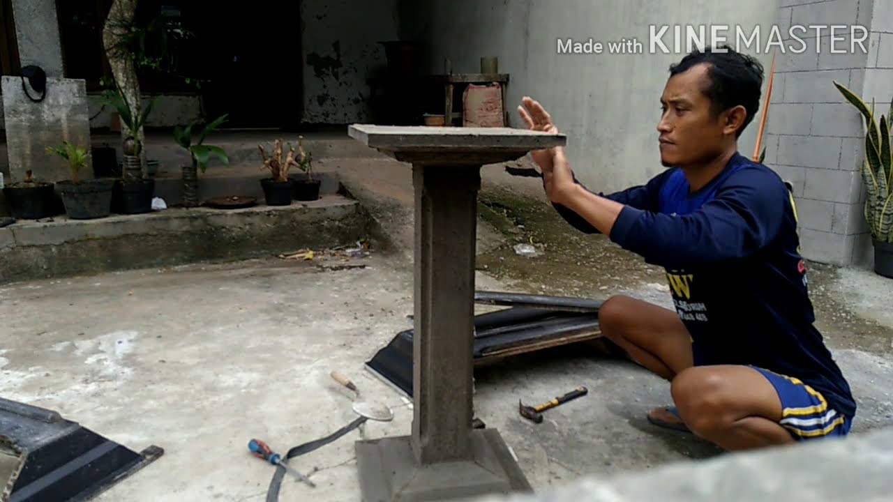 cetakan pilar bonsai dari kayu