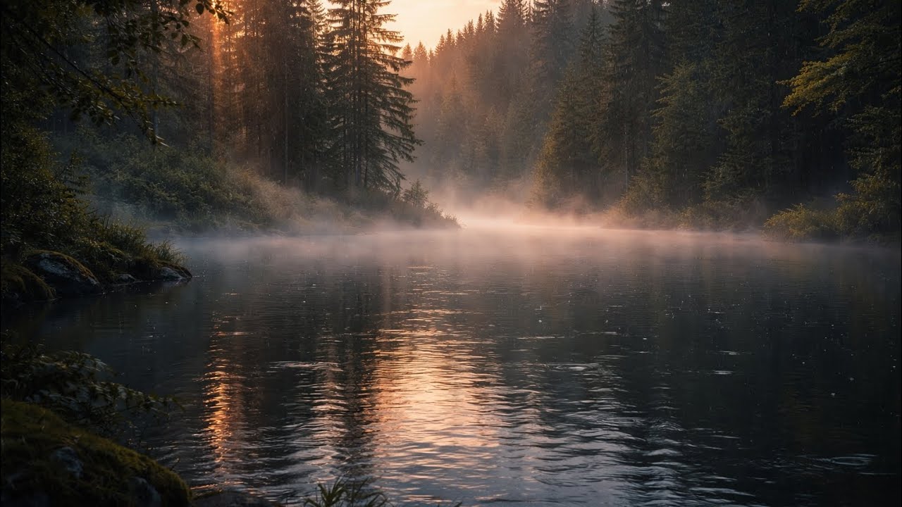 “Peaceful Rain in the Forest Lake – Relaxing Nature Sounds for Deep Sleep”