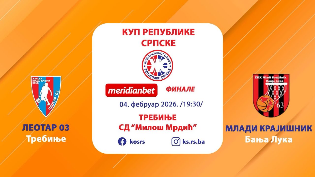 ŽKK LEOTAR 03 - ŽKK MLADI KRAJI&Scaron;NIK