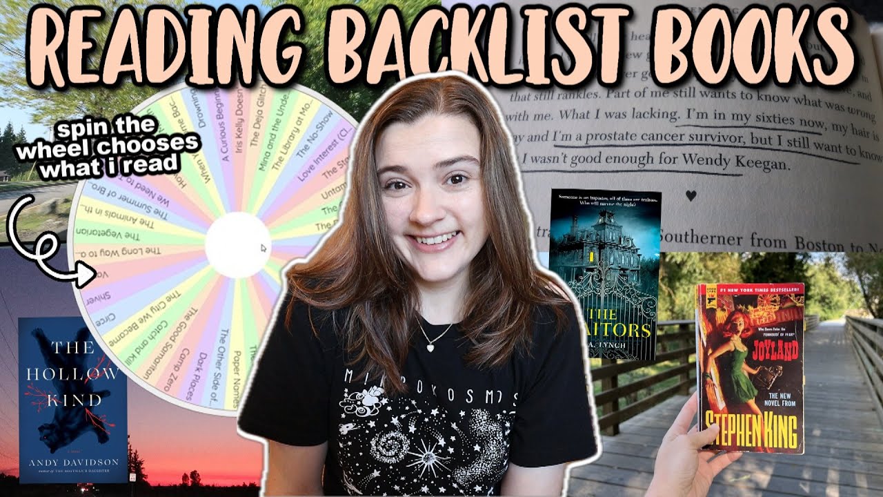 spin the wheel decides which backlist books I read 👀 [backlist bonanza reading vlog]