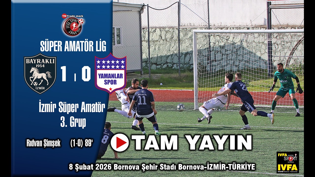 IVFA SPORTS: BAYRAKLI 1954 FK v YAMANLAR ESENSPOR (1-0) İzmir Süper Amatör lig 3.Grup