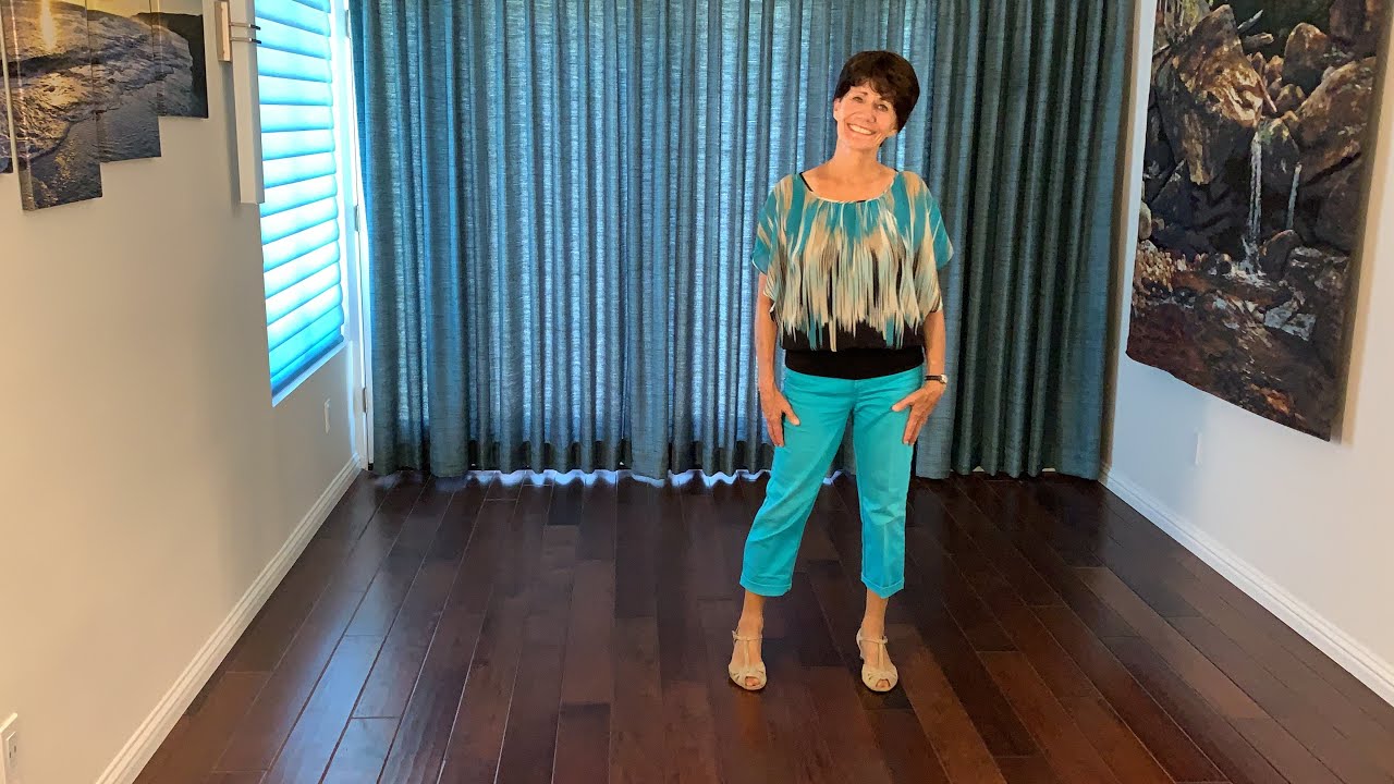 Unchain My Heart line dance demonstration and tutorial by Stephie