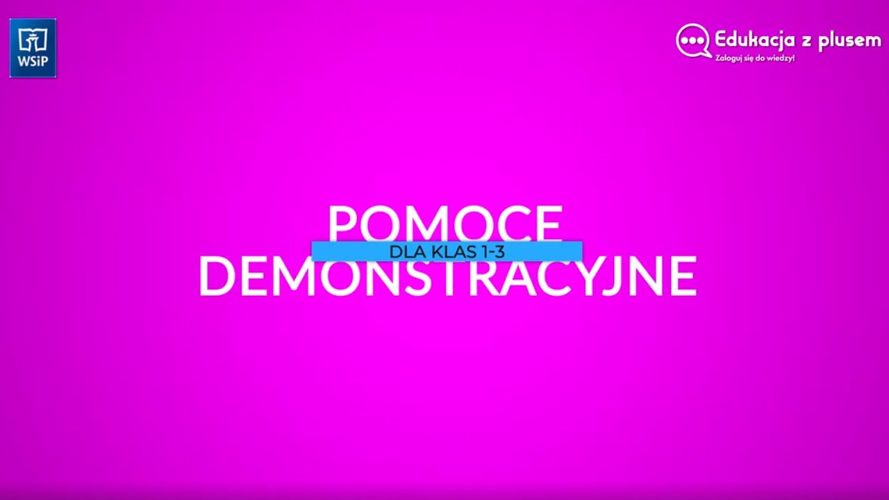 Pomoce dydaktyczne dla klas 1-3 szk&oacute;ł podstawowych