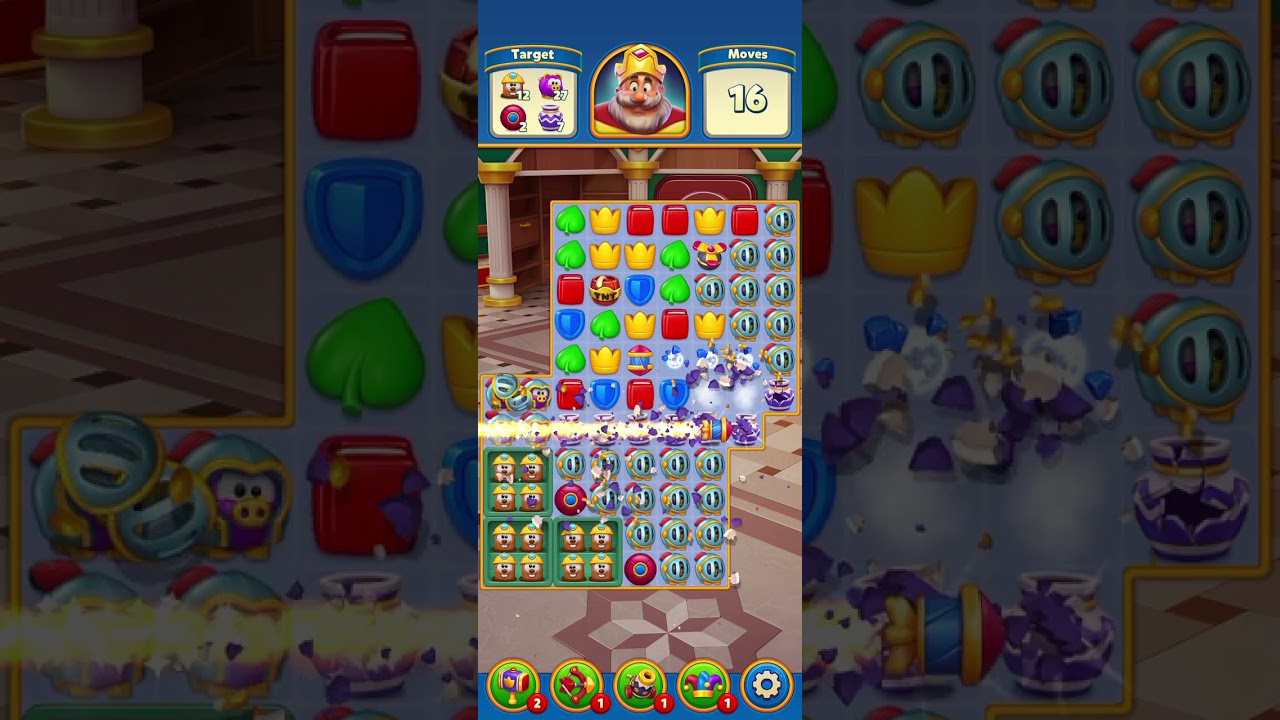 Royal Match Level 9847 Done ! (Failed 6x) #games #gaming #gameplay 
