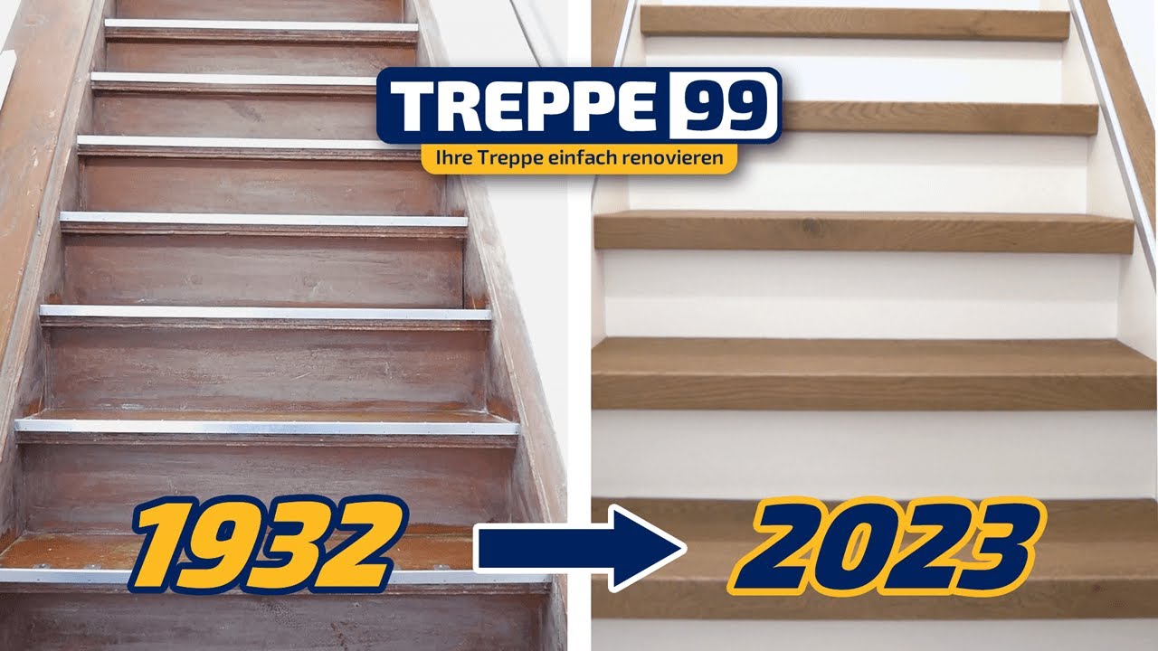 Renovierung einer 91 Jahre alten Treppe mit dem Treppe99-System