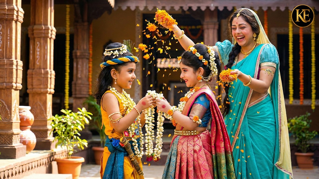 मैय्या यशोदा ने बाल कान्हा और राधा का विवाह तय किया | यशोमती मईया के नंदलाला | Shree Krishan