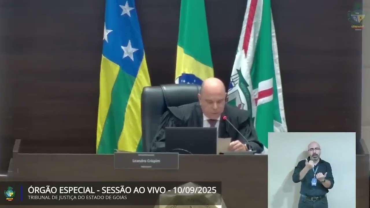 Audiodescrição - Órgão Especial - Sessão Ordinária 10.09.2025