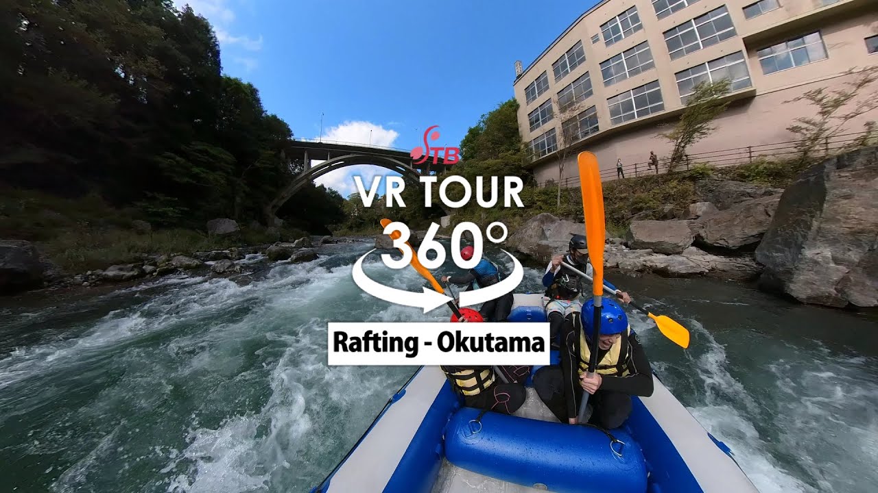 [VR movie/360°動画] Whitewater Rafting in Okutama, Tokyo