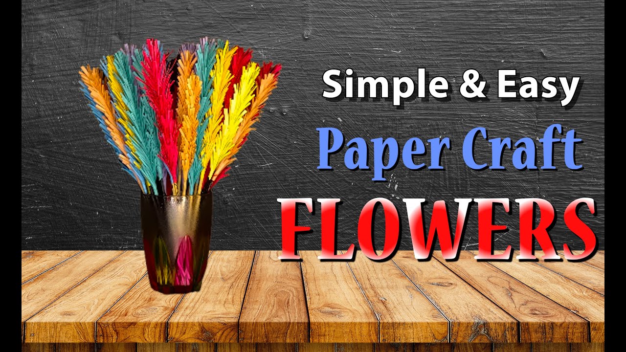 How to make simple n easy Lavender flowers | DIY origami paper flower | easy paper craft ideas