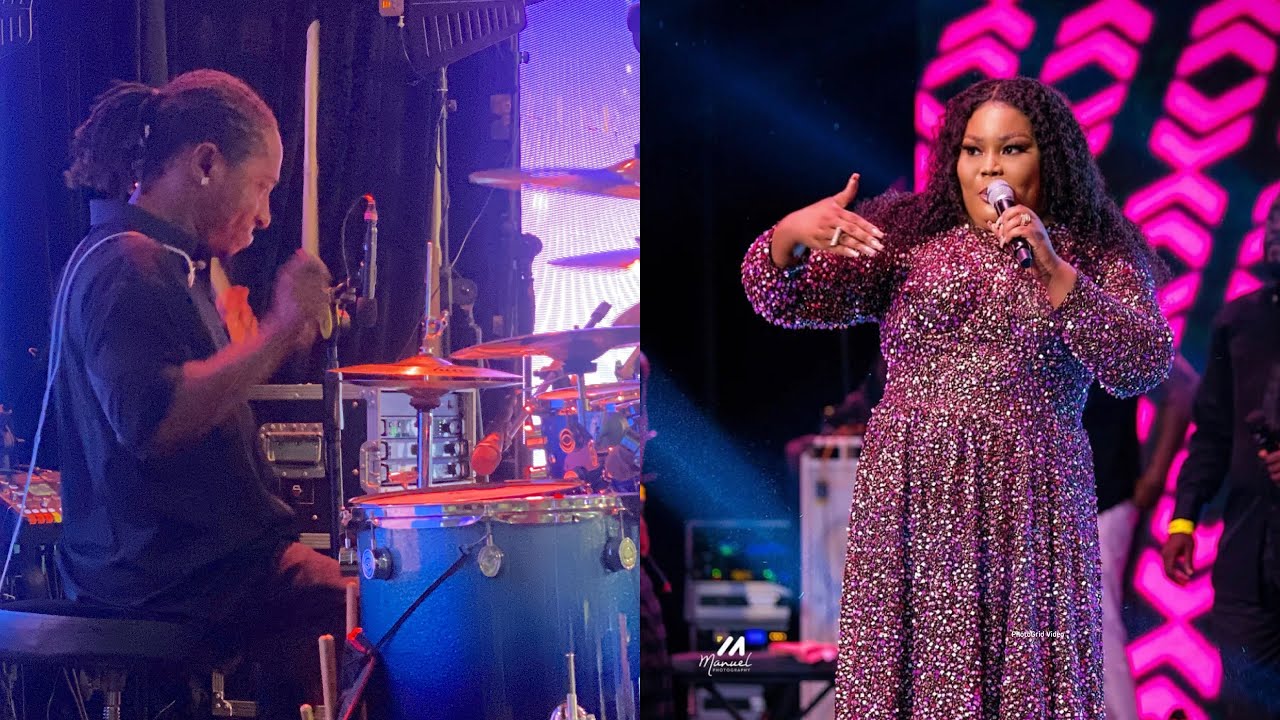 GEORGE’s Crazy DRUM SOLO, Intro & Outro for CECCY TWUM at Awake Experience 2023 Kumasi 🔥🔥🔥