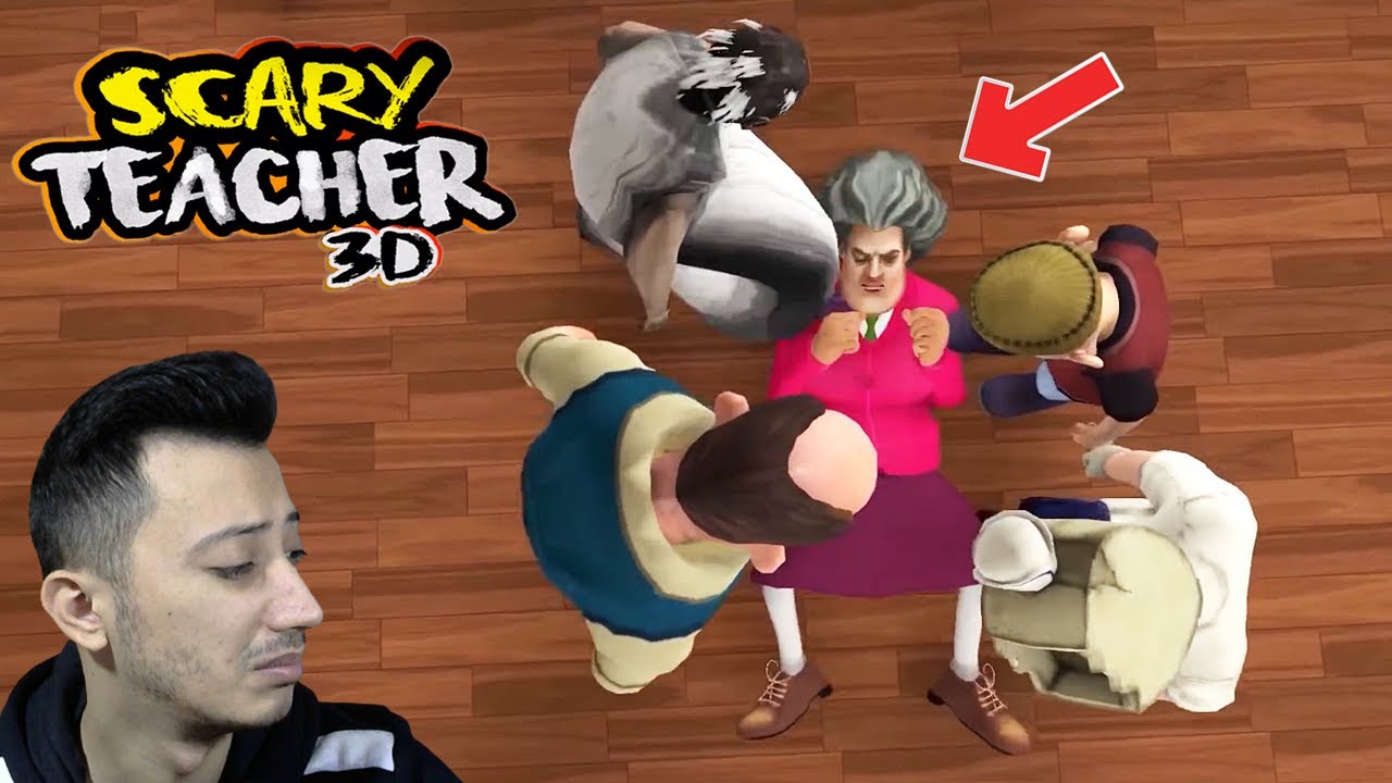 KORKU KARAKTERLERİ SCARY TEACHER'I DÖVÜYOR