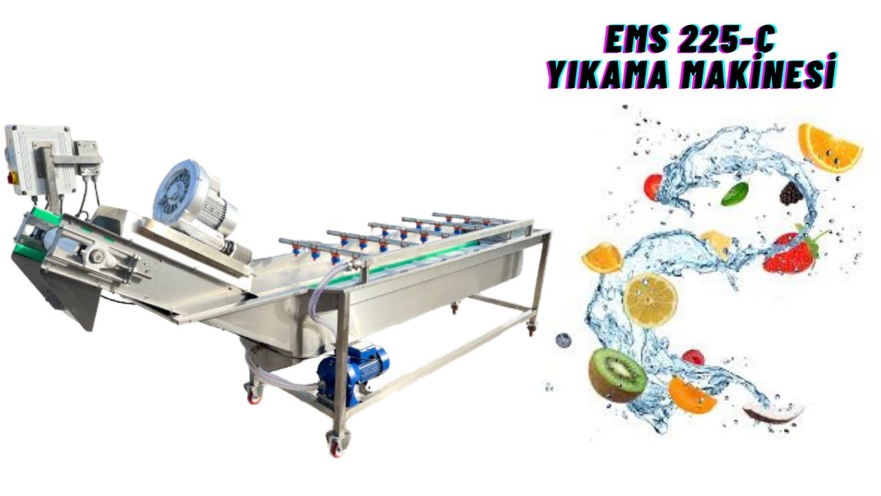 EMS 225-C SEBZE VEMEYVE YIKAMA MAKİNESİ