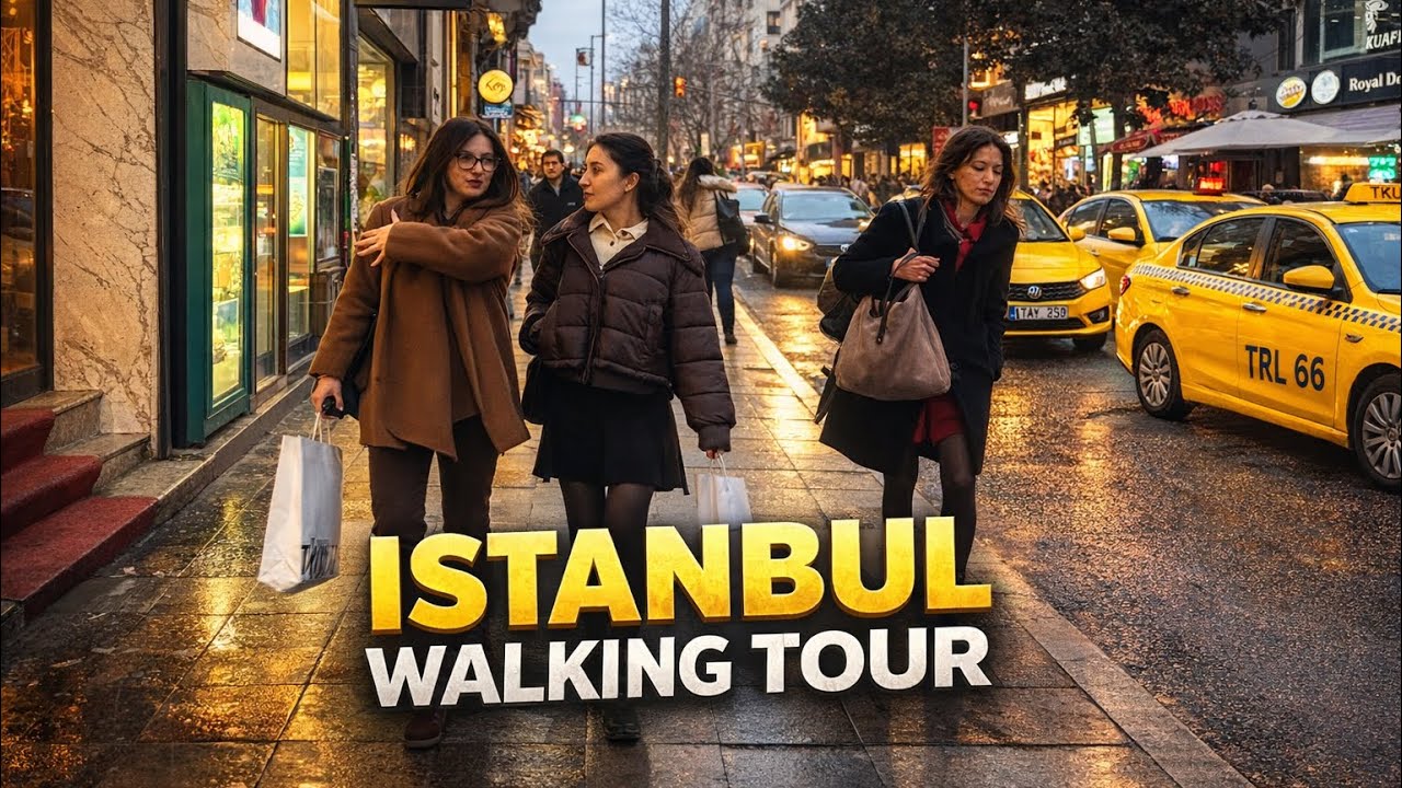 Istanbul Street Walk 🇹🇷 Busy Evening City Walk in Istanbul | Real Street Life