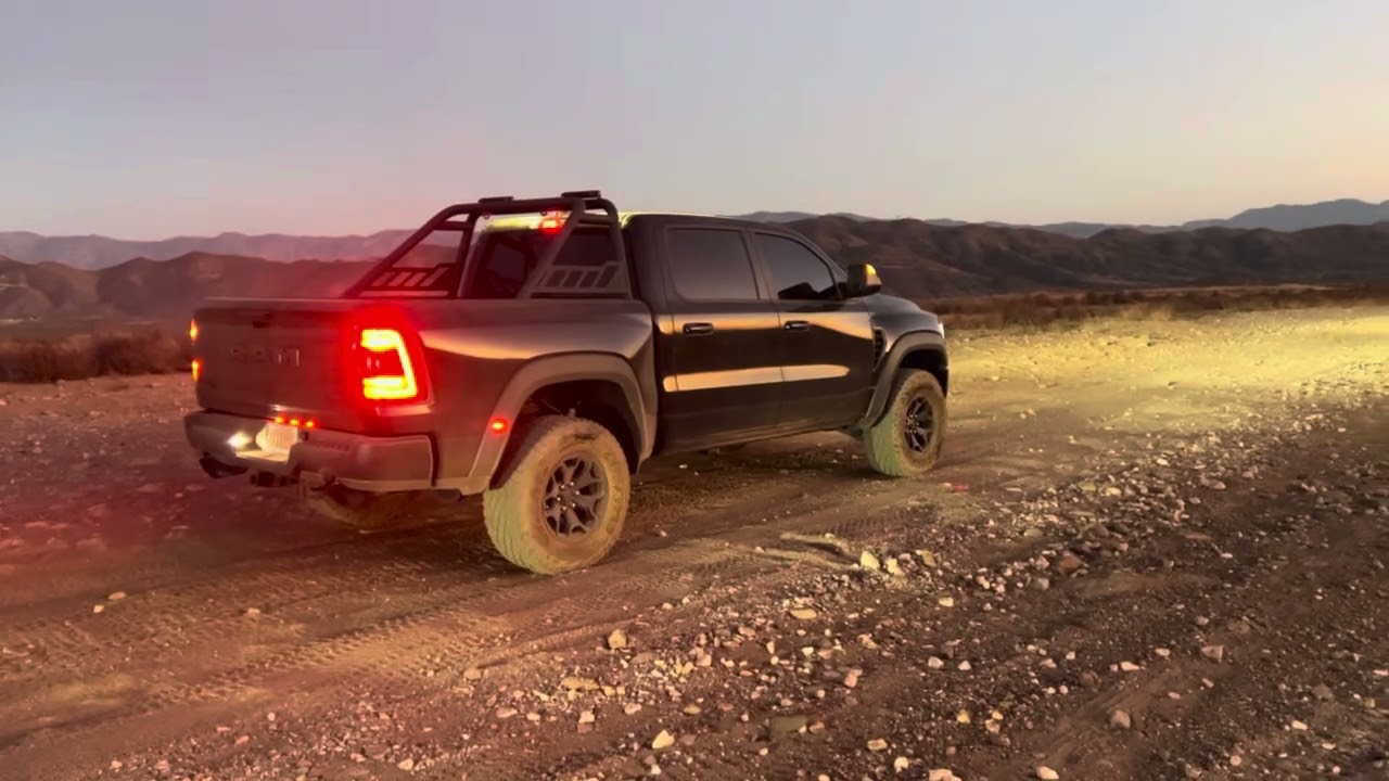 Ram TRX launch control in dirt